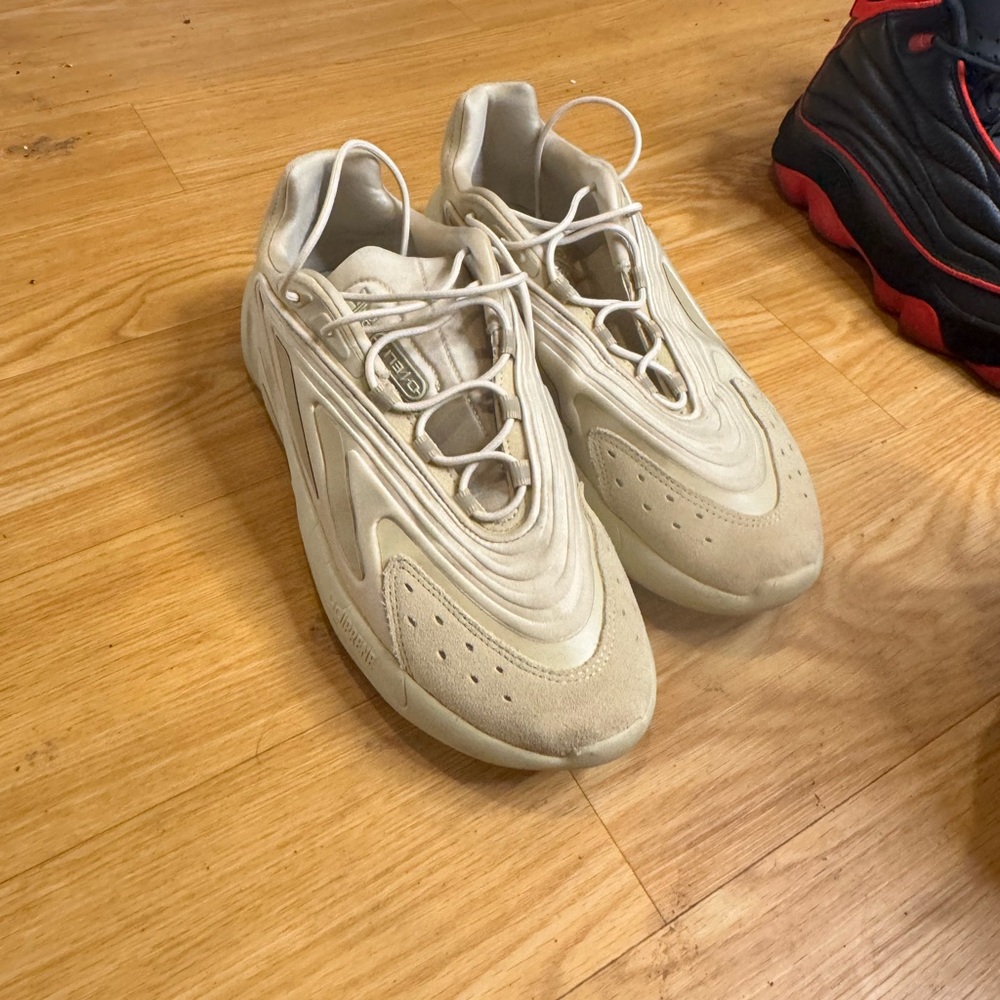 adidas Cream Athletic Shoes